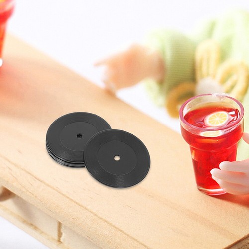 12 Pcs Mini Record Model Decor Dollhouse Stuff Miniature Records