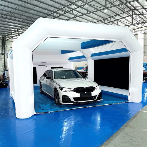 28X16.5X10ft Car Inflatable Spray Booth Portable Paint Booth with Three Blowers - Picture 3 of 11