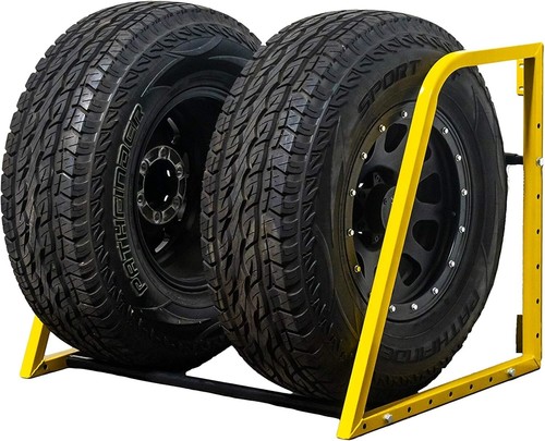 Portapneumatici da Parete Pieghevole Regolabile Resistente per Pneumatici di Ricambio Sh... - Foto 10 di 10