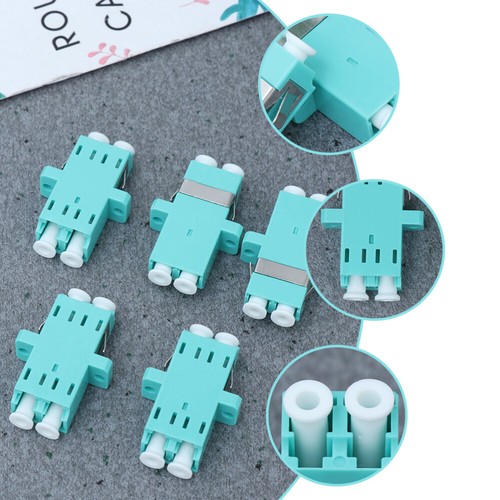 10 Pcs Fiber Optic Flange Adapter Lc Duplex Coupler Cable Connector - Afbeelding 7 van 12