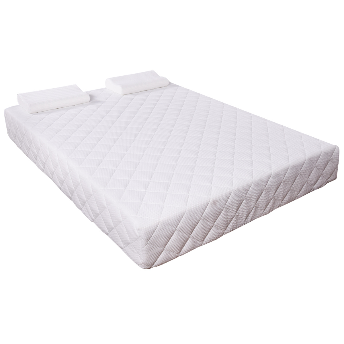 Super Soft Queen Size 10 Memory Foam Mattress Pad Bed Topper Super Soft Queen Size 10 Memory Foam Mattress Pad Bed Topper Bedroom 2 Pillows For