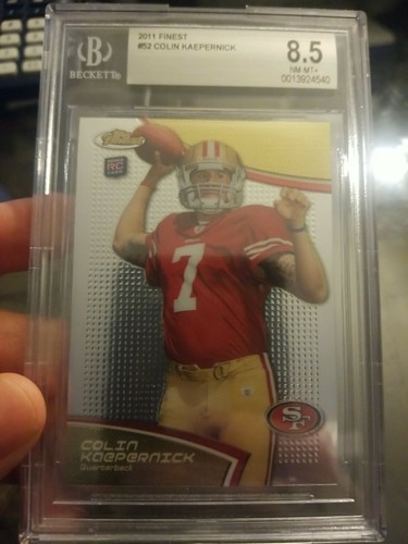 2011 Topps Finest #52 Colin Kaepernick BGS 8.5 Rookie 49ers - Bild 1 von 3