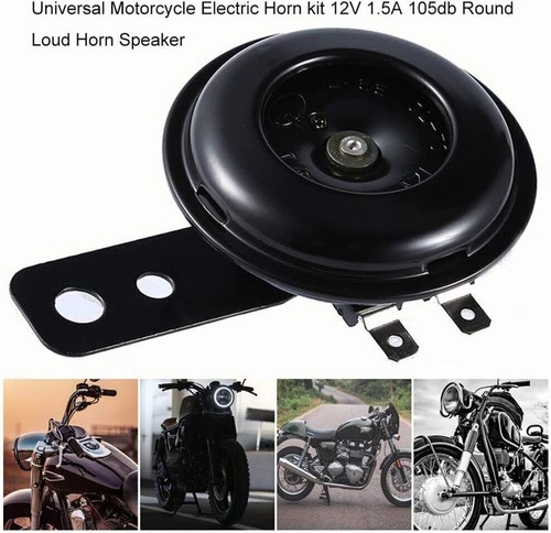 Paar Universal 12V Hupe Motorrad Auto Signalhorn Horn Fanfare 105dB laut Ø66mm - Bild 10 von 12