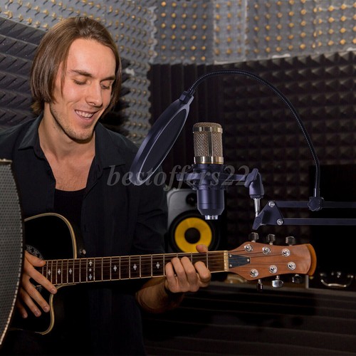 Podcast Equipment Bundle Condenser Microphone Audio Mixer Studio Recording Kit - Picture 56 of 77