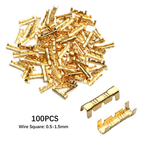 100X U Shaped Terminal Cold Insert Connector Small Teeth Fascia Spring Plug Set - Picture 3 of 9