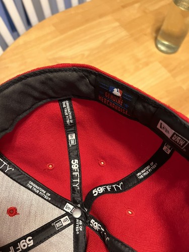 Detroit Tigers Red New Era 59Fifty Fitted- 7 3/8 Baseball Hat - Picture 9 of 10
