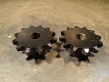2 Piece Lot of Browning 60B12 #60 Steel Chain Sprocket 12-Tooth 3/4" Smooth Bore