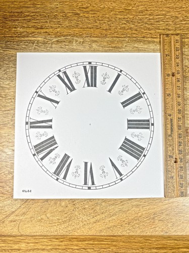 6 5/16 Inches Diameter Clock Paper Dial, Roman Numbers  (Lot 217) - Picture 1 of 3