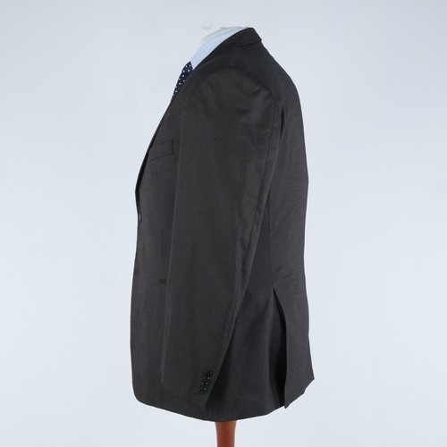 Mens Dark Brown Blazer 48L UK Size Textured Sport Coat Jacket - Picture 5 of 12