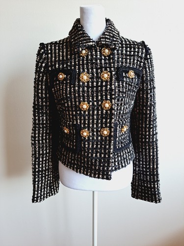 VDP Italian Tweed Blazer Jacket Size 42 - Bild 13 von 18