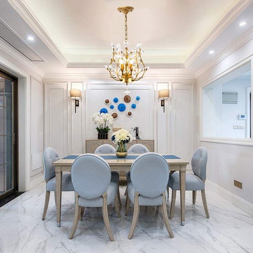 Vintage Clear Crystal Chandeliers Dinning Room Ceiling Pendant Lighting Fixture - Picture 35 of 46