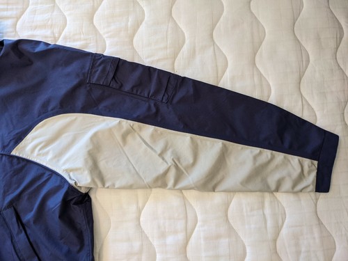 Komatsu Windbreaker Jacket Full Zip Size XXL Blue North American - Picture 6 of 12