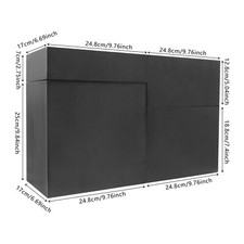 4-piece Drawer Cabinet Set Multi-level Drawer Desktop Storage Organizers Black