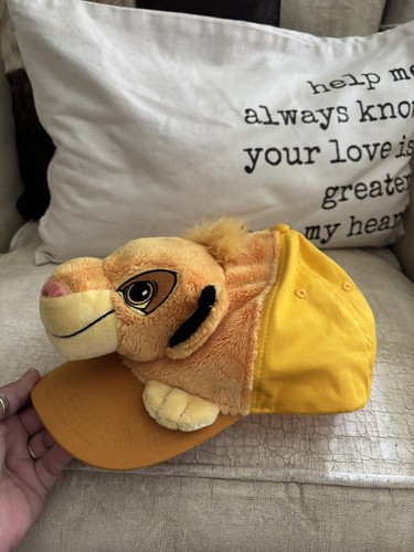 Disney Parks The Lion King Simba Youth Size Cap Hat Yellow Plush Snapback - Picture 3 of 8
