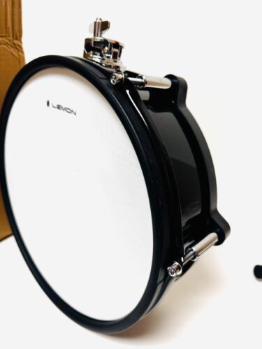 Lemon 12” x 4” Black Sparkle Mesh Tom Snare mit Klemme für Roland Alesis Strike Kit - Bild 4 von 10