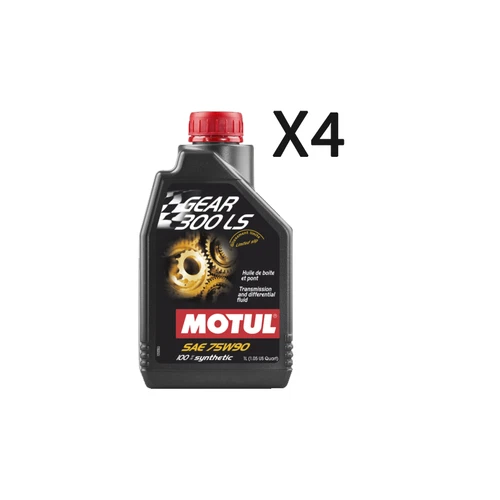 Motul Gear 300 Ls 75W90 Öl Austausch Differential Getriebe Kunststoff 4 Liter