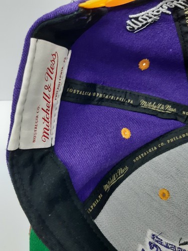 Los Angeles Lakers Wool Mitchell & Ness Nostalgia Co Snapback Cap Hat - Picture 7 of 11