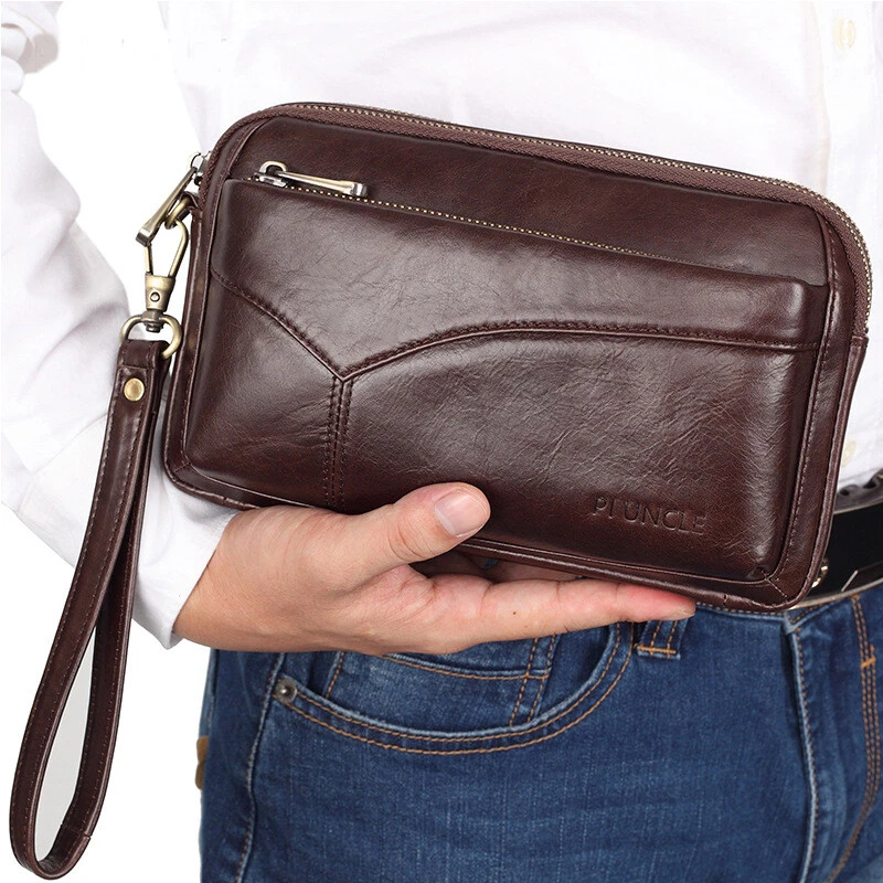 Luxury Male Leather Purse Mens Clutch Wallet