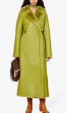 Saks Potts Mary Panelled Regular-fit Shearling Coat Xs