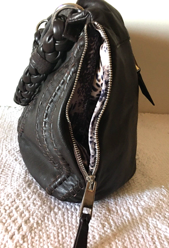 Fenn Wreight Hobo Schultertasche in braun weichem feinem Echtleder - Bild 5 von 11