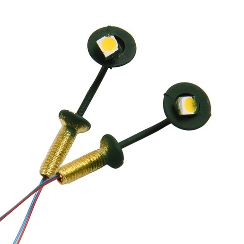 10 x OO / HO Scale Street Bracket Light Model Wall Lamp Posts LED Building - Picture 7 of 21