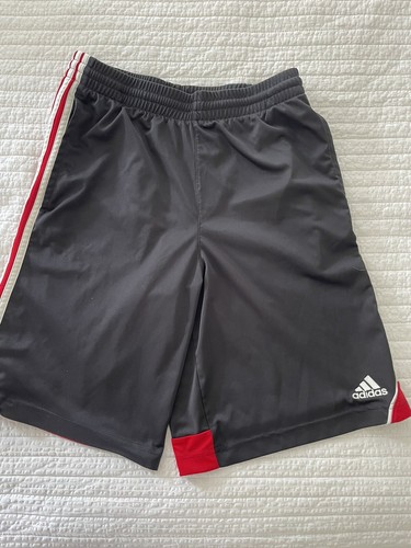 Adidas Shorts Boys Large Black Training Athletic Workout Youth Kids