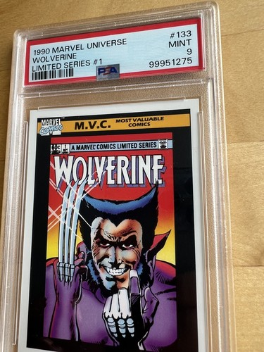 1990 Marvel Universe Limited Series 1 #133 Wolverine PSA 9 Near Mint - Bild 6 von 6