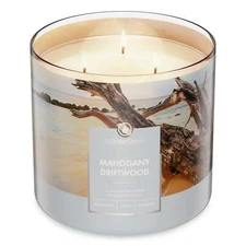 Goose Creek, Mahogany Driftwood Scented 3 Wick Jar Candle, 14.5oz Fast Delivery
