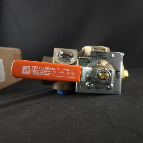 AGF TESTanDRAIN 1011-A Pressure Relief Valve Kit: 1" NPT, 5.6 K Orifice Test And - Picture 5 of 14