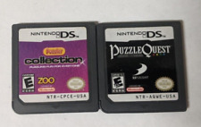 Nintendo DS English Lot of 2 - Puzzles Collection & Puzzle Quest - BVcx58