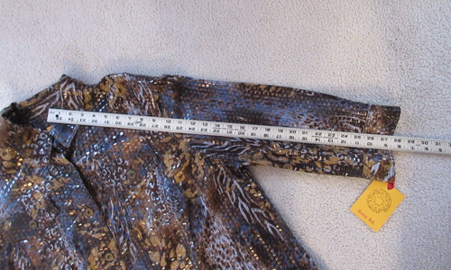 RUBY ROAD Jacket Women's Size 24W Shiny Textured ANIMAL PRINT NWT - Picture 16 of 16
