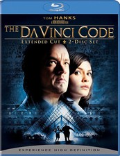 The DaVinci Code (Blu-ray 2 disc Extended Edition) Tom Hanks Audrey Tautou NEW