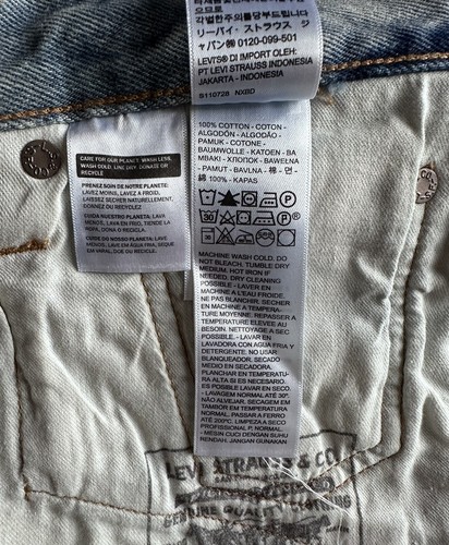 BNWT LEVI'S® SKATEBOARDING BAGGY Bleached Blue SHORTS W31 Guaranteed Original - Picture 9 of 10