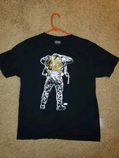 Jon Moxley AEW Shirt Mens LARGE Black Blackpool Combat Club Mox Wrestling WWE 