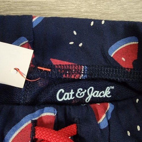 Cat and Jack Boys Short and Shirt Set Blue Watermelon Various Sizes - Picture 12 of 45