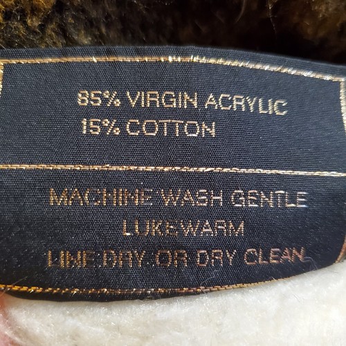 San Marcos Style Blanket Acryl Velours Tiger Head Reversible Jungle 66”x 56" - Picture 10 of 10