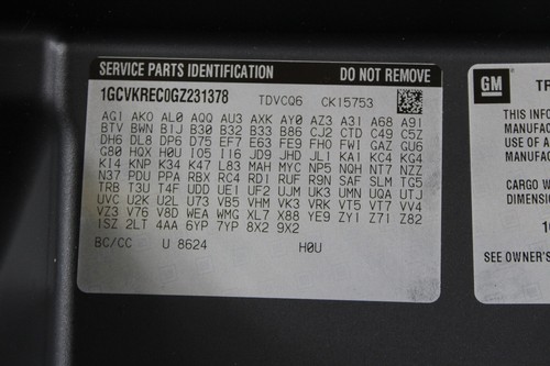 2016 Chevy Silverado 1500 Upper Glove Box - Picture 5 of 9