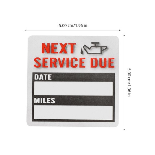 1 Rolle Auto Ölwechsel Wartung Service Aufkleber Erinnerung Auto Fenster Label Sticker - Bild 3 von 12