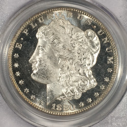 1880-S MORGAN SILVER DOLLAR PCGS MS64 DMPL DEEP MIRROR PROOF LIKE 6XXD25 - Picture 2 of 4