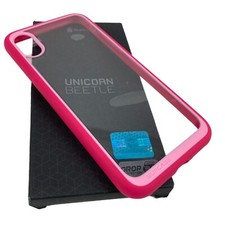 SUPCASE for iPhone X iPhone XS Unicorn Beetle Premium Slim Case Cover PINK CLEAR