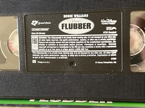 Flubber (VHS, 1998 Clam Shell Robin Williams Disney Home Video 📼 VCR Movie - Imagen 11 de 12