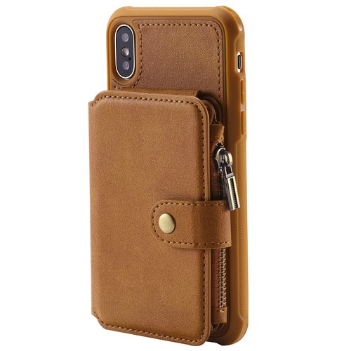 Leather Zipper Wallet Credit Card Holder Case Cover For iPhone 13 Pro Max 11 8 7 - Picture 13 of 50