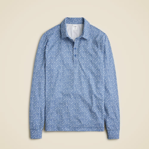 J.Crew Long Sleeve Golf Performance Polo Shirt XL Tall with COOLMAX technology