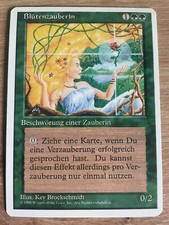 Blütenzauberin (4th Edition, 1995) Verduran Enchantress Magic Karte MtG Kult