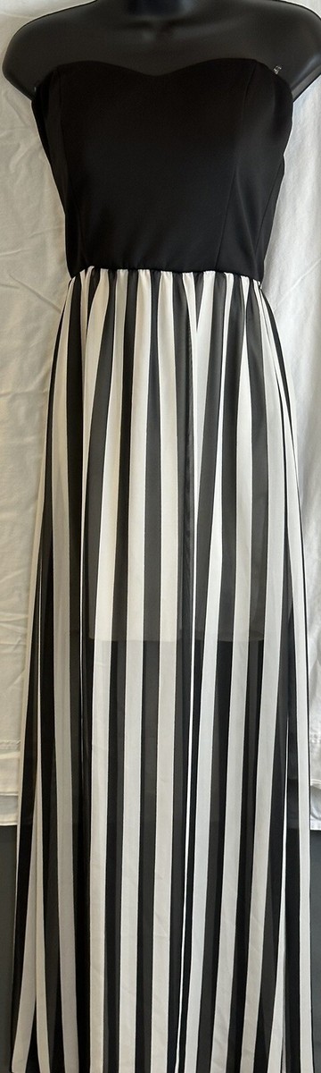 Windsor black 2025 and white dress