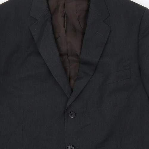 Marks and Spencer Mens Grey Polyester Blend Suit Jacket Size 44 Reg - Picture 5 of 10