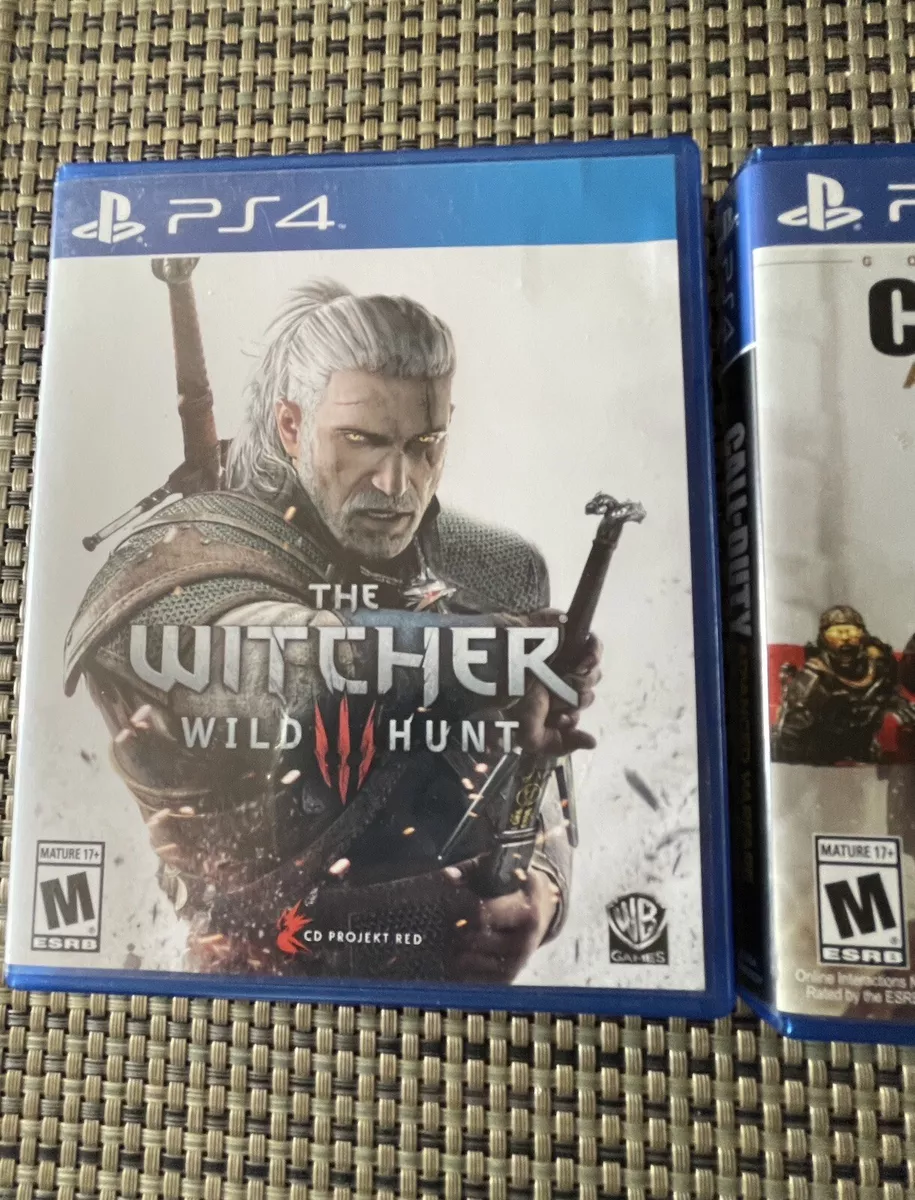 PS4 Games lot The Witcher 3 Wild Hunt Call of Duty Advance Warfare  Battlefield 4