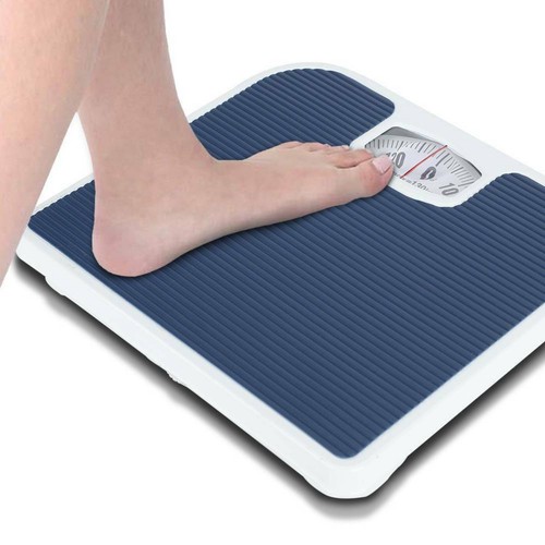 Bathroom Scales Weighing Scale Body Accurate Mechanical Dial Grey/ Blue 130kg - Picture 5 of 17