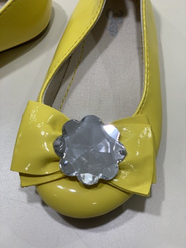 Baby GAP Yellow Dress Shoes Ballet Flats Girl Size 7 - Picture 4 of 9