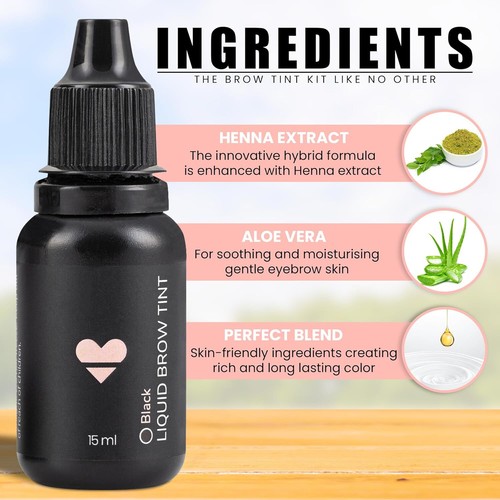 Brow Liquid Tint Belamu - Professional Hybrid Eyebrow Dye: 4 Shades, 15 ml - Picture 3 of 26